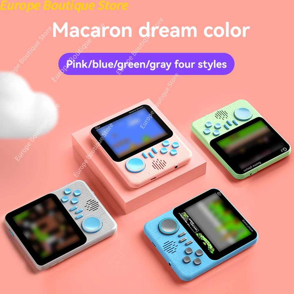 Gaming Console For Kids - 3.5インチG7 666 in 1携帯型レトロゲーム機、学生向けカード型携帯レトロゲーム機、懐かしいゲーム機