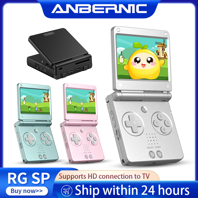Gaming Console Linux - Anbernic RGSPフリップレトロハンドヘルドゲームコンソール Linux 64ビット 3300mAh ポータブルゲームプレーヤー