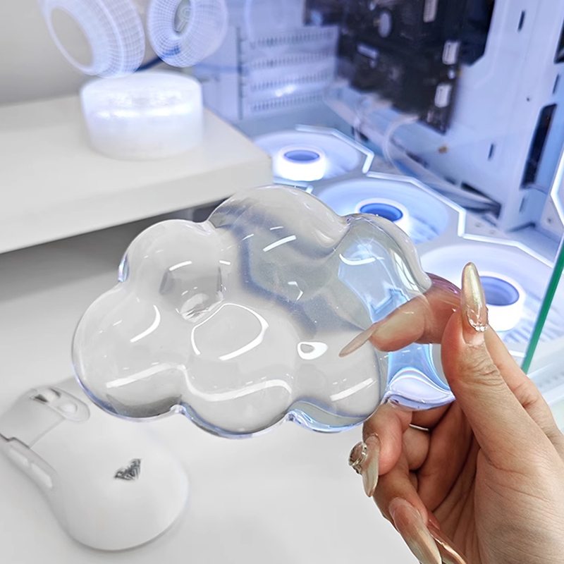 Gaming Console Cloud - ハンドサポート透明ブルークラウドブレスレットハンドサポートシリコーンゴムパームストレスマウスパッドゲーマーアクセサリーリストブレース