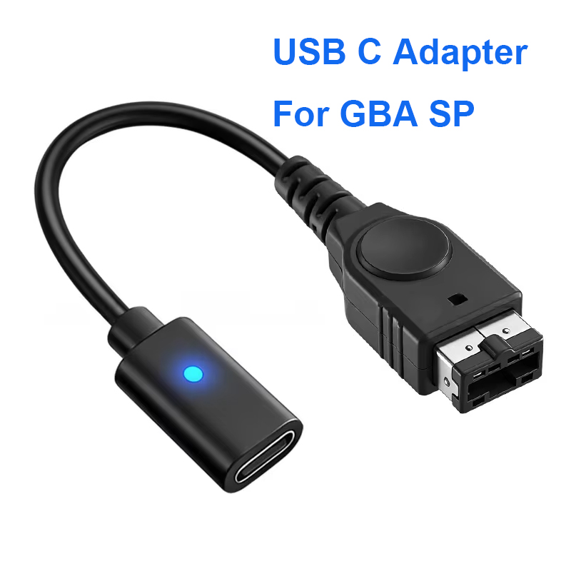 Gaming Console Usb - 10CM ブラック USB-C 充電アダプター LED インジケーターライト付き