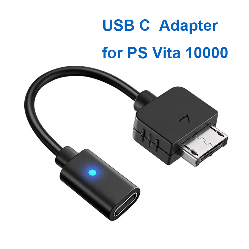 Gaming Console Usb - 10CM ブラック USB-C 充電アダプター LED インジケーターライト付き