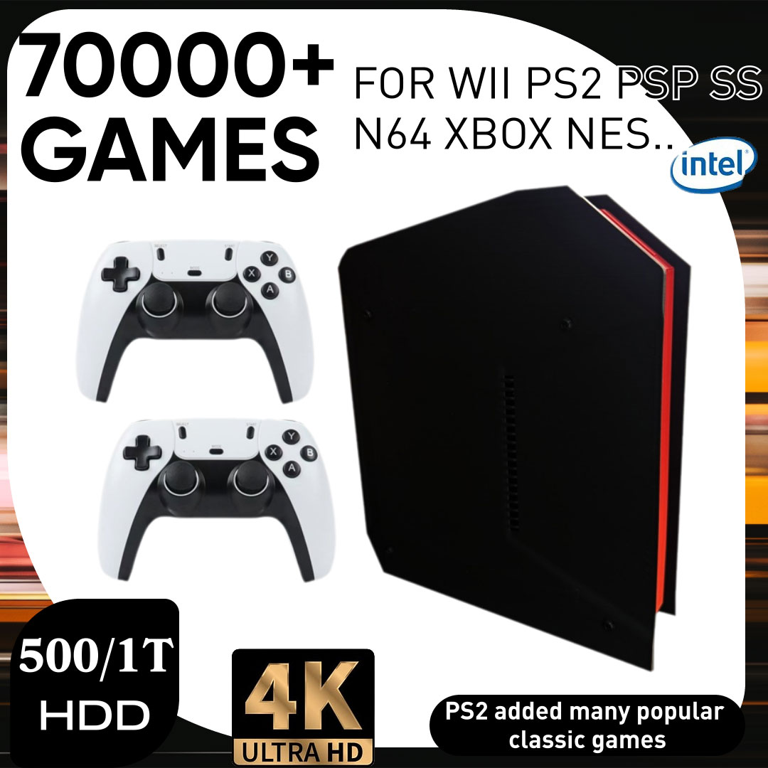 Gaming Console 5 Year Old - X4 レトロビデオゲームコンソール、1Tデュアルシステム、I3-3110M CPU搭載、PS2/PSP/WII/N64/DC/SS対応、子供向けゲームギフト、男性向けギフト