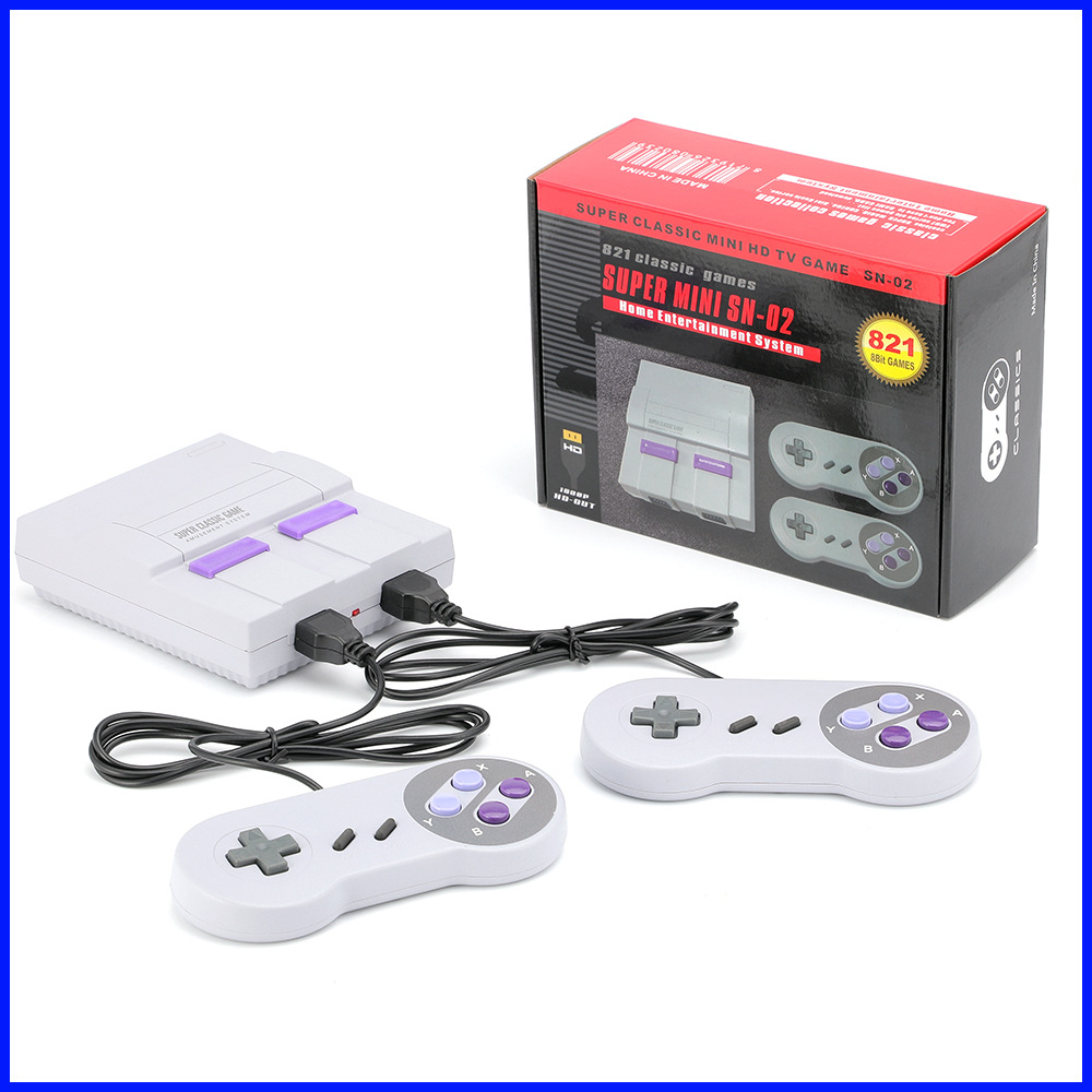 Gaming Console Old School - 2023 スーパー HD 出力スーパーファミコンレトロクラシックハンドヘルドビデオゲームプレーヤー TV ミニゲームコンソール内蔵