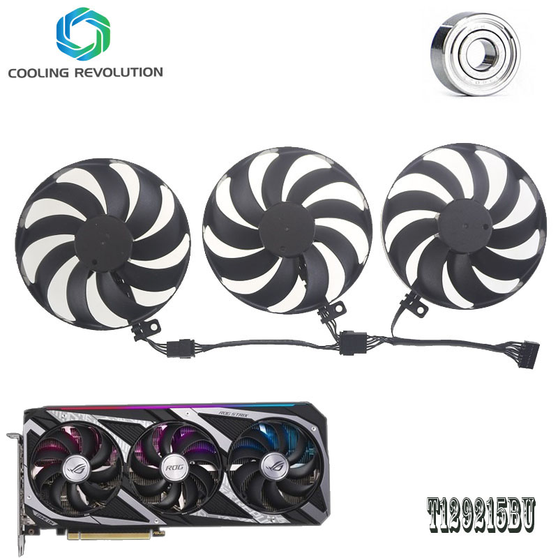 Gaming Console Asus - 87ミリメートルT129215BU DC12V 0.50AMP RTX3050 RTX3060グラフィックスカードファンasus rogストリックスrtx