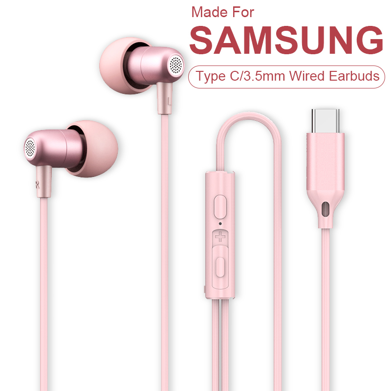 Gaming Console For Your Phone - Samsung Galaxy S26 S25 S24 Ultra用Type-C有線ヘッドホン、HiFiサラウンドサウンド、マイク付き、音楽、睡眠、スポーツ用ヘッドセット、iPhone