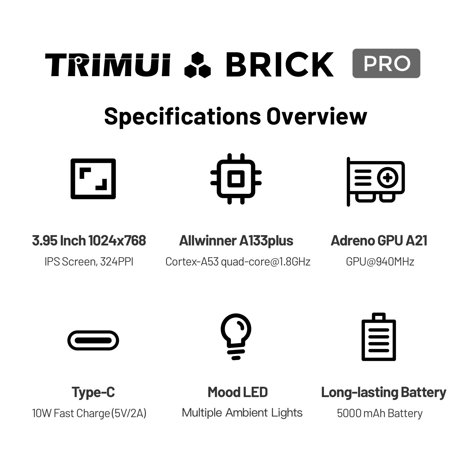 TRIMUI Brick Pro TG4040 レトロハンド - Gaming Console Linux のレビューと価格
