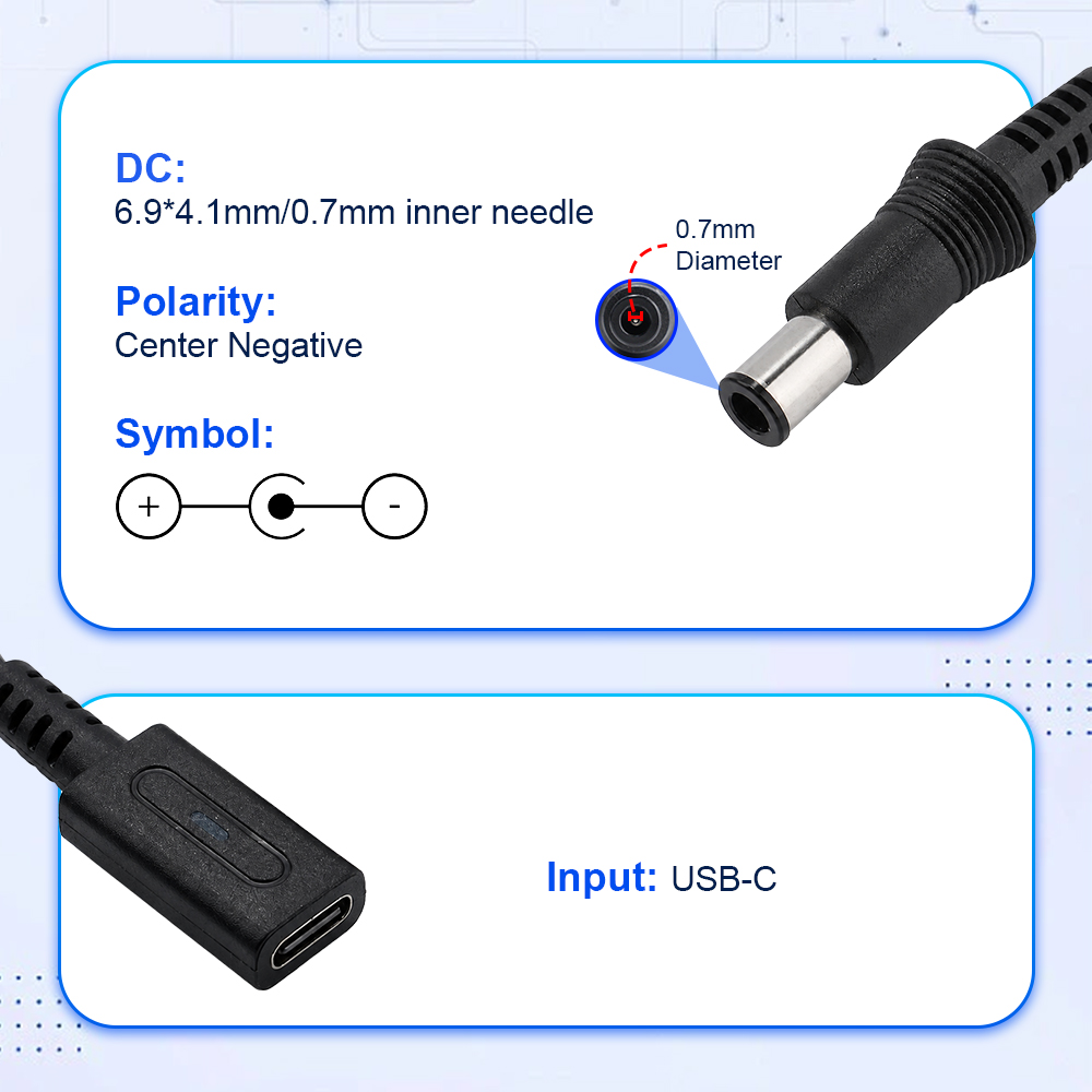 10CM ブラック USB-C - DC 9V 電源アダプタ - Gaming Console Usb のレビューと価格