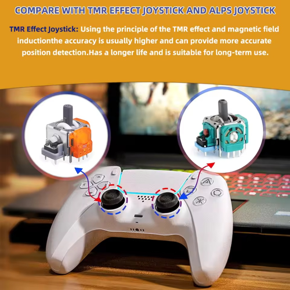2-10 個交換用 TMR エフェクトジョイスティック 3D - Gaming Console And Tv のレビューと価格