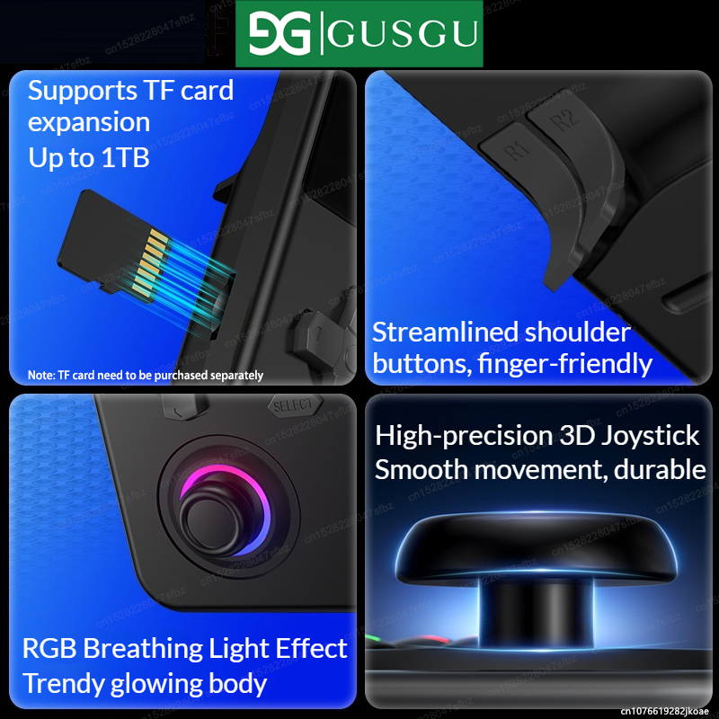 GUSGU H7 オープンソース レトロゲームコンソール 4 - Gaming Console Handheld Best のレビューと価格