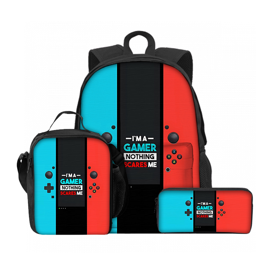 3 個セットシンプルなゲームコンソールランチバッグ、ペンバッ - Gaming Console For Kids のレビューと価格