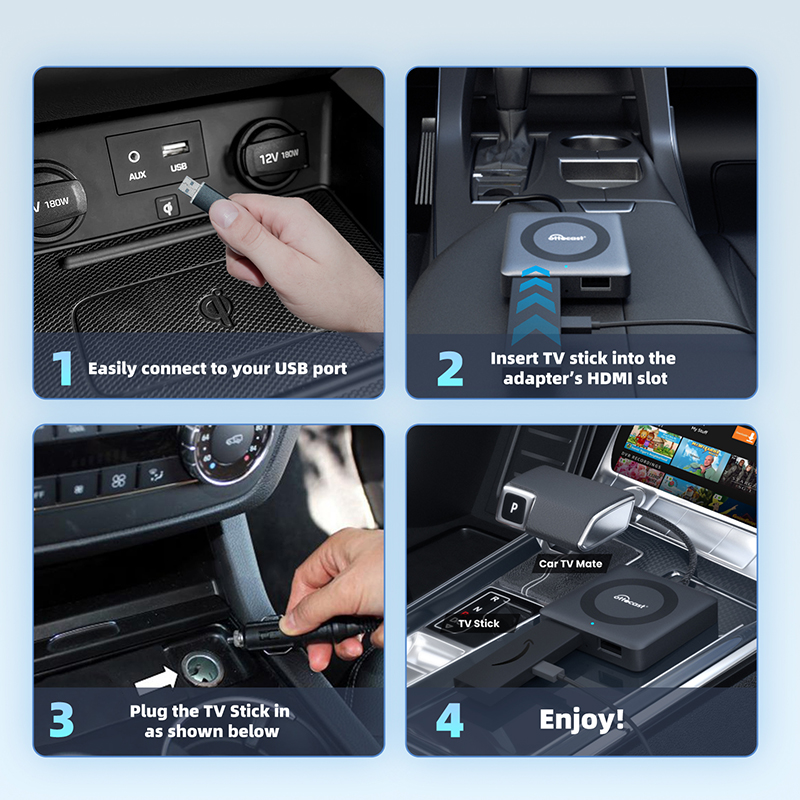 OTTOCAST車のテレビメイト有線無線CarPlayアダプ - Gaming Console In Car のレビューと価格