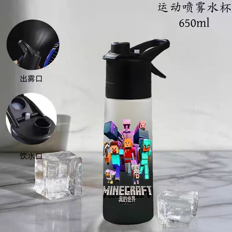 650ml マインクラフト ウォーターカップ スプレーウォー - Gaming Console For Minecraft のレビューと価格