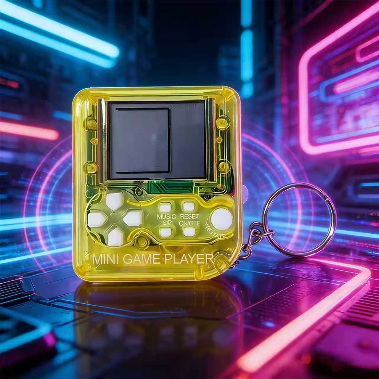 レトロミニハンドヘルドゲームコンソールキーホルダークラシック - Gaming Console For Kids のレビューと価格