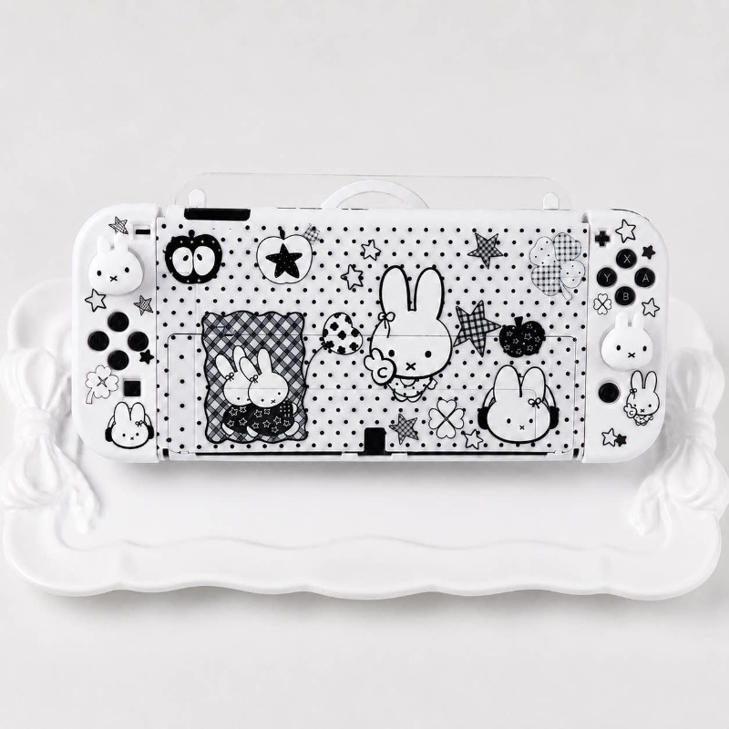 ニンテンドースイッチOLED用、かわいいミッフィーの保護ケー - Gaming Console And Tv のレビューと価格