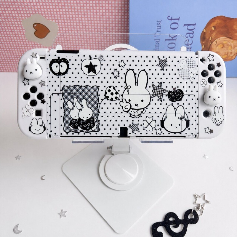 ニンテンドースイッチOLED用、かわいいミッフィーの保護ケー - Gaming Console And Tv のレビューと価格