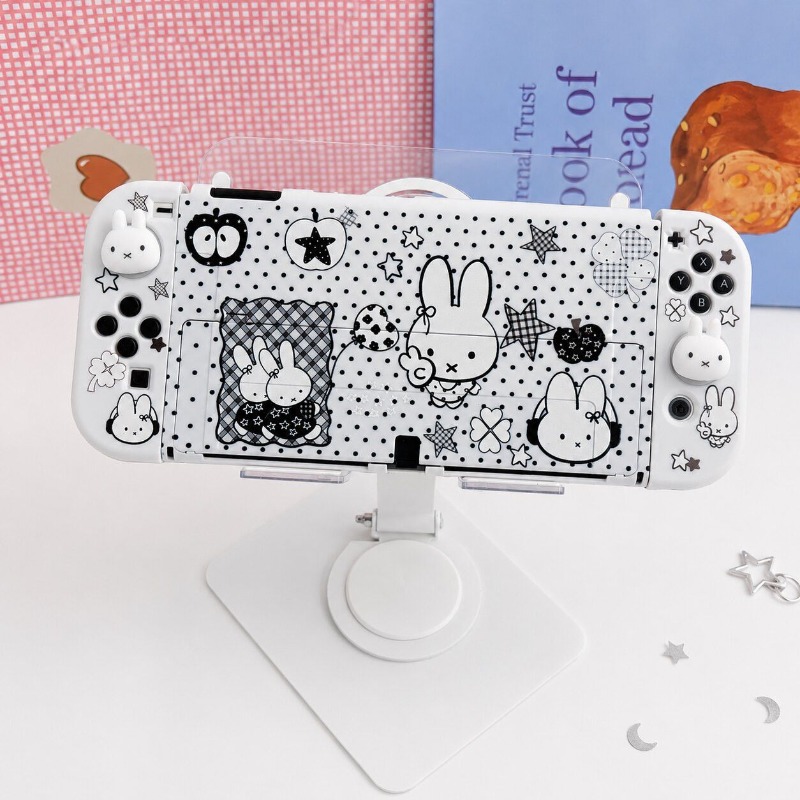 ニンテンドースイッチOLED用、かわいいミッフィーの保護ケー - Gaming Console And Tv のレビューと価格