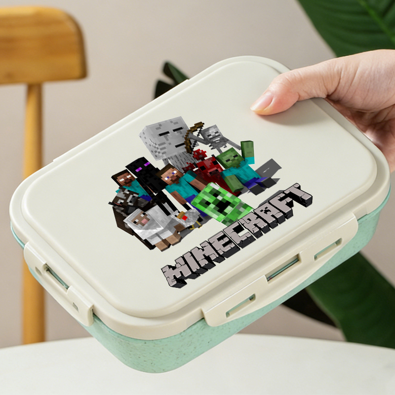 Minecrafted 弁当箱ゲームピクニック食品容器漫画フ - Gaming Console For Minecraft のレビューと価格