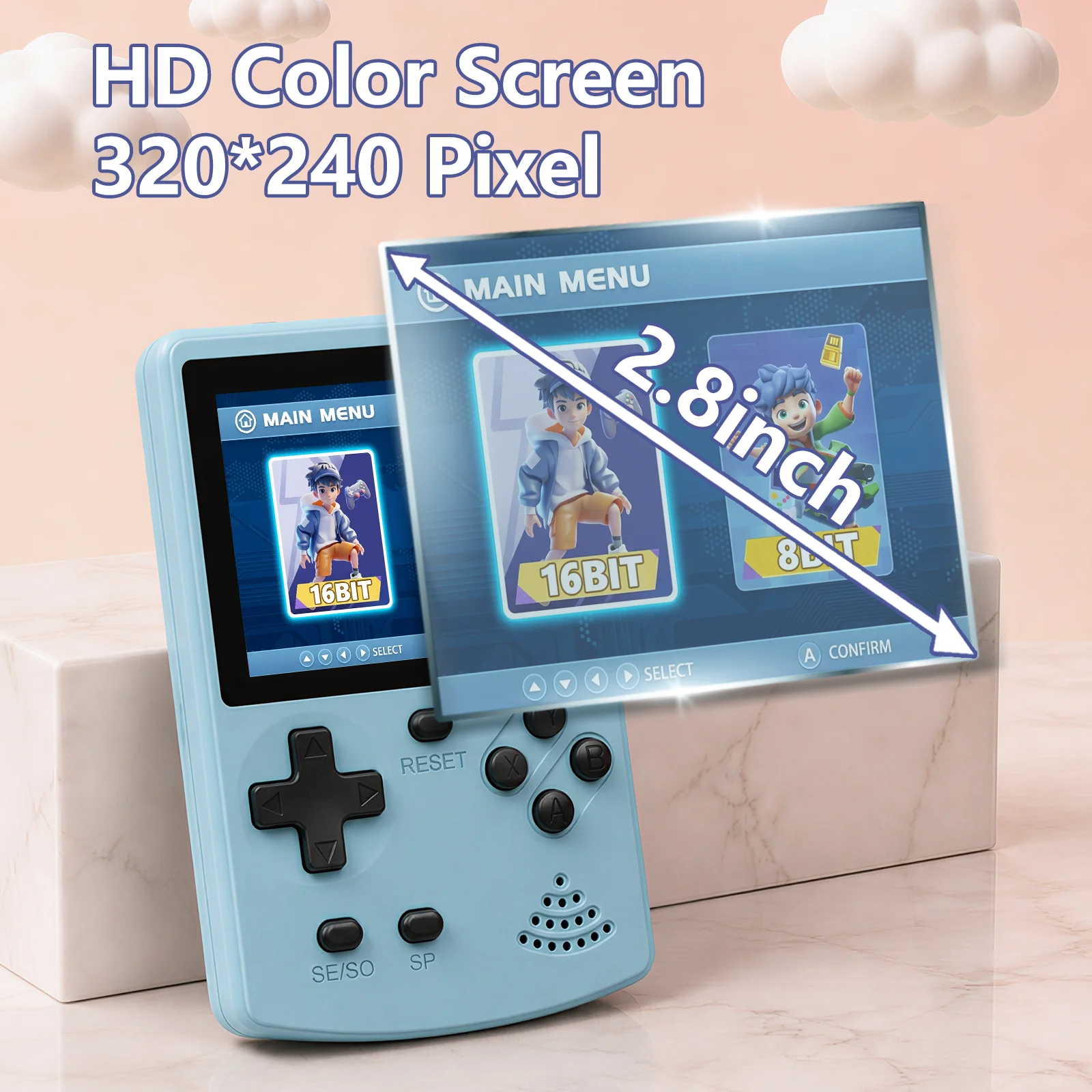 GAMINJA ハンドヘルドゲームコンソール 300 クラシ - Gaming Console For Kids のレビューと価格