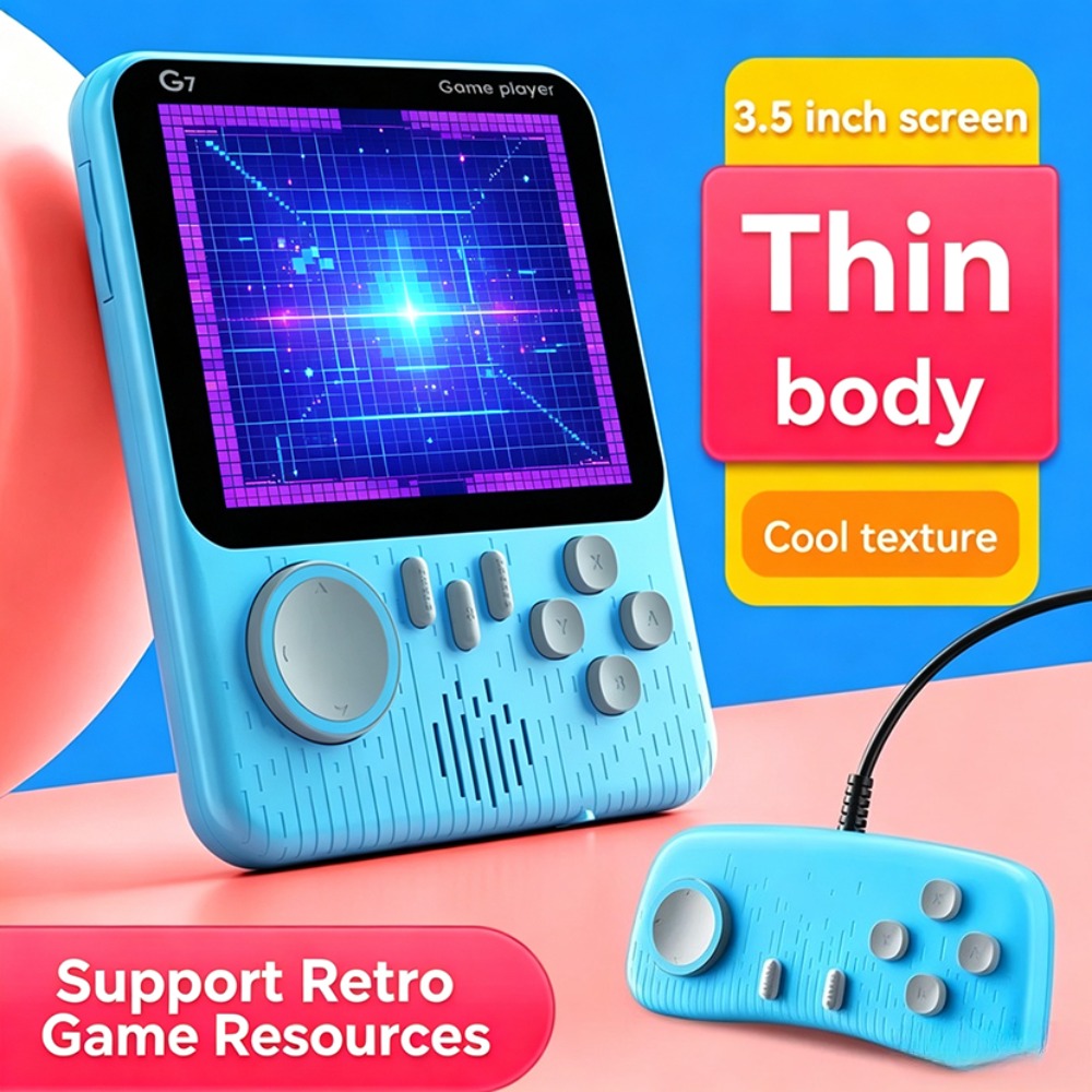G7 ポータブルレトロハンドヘルドゲーム機 3.5インチLC - Gaming Console For Kids のレビューと価格