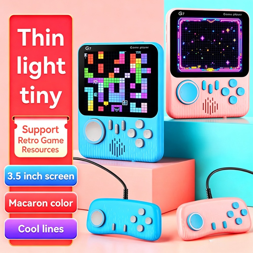 G7 ポータブルレトロハンドヘルドゲーム機 3.5インチLC - Gaming Console For Kids のレビューと価格