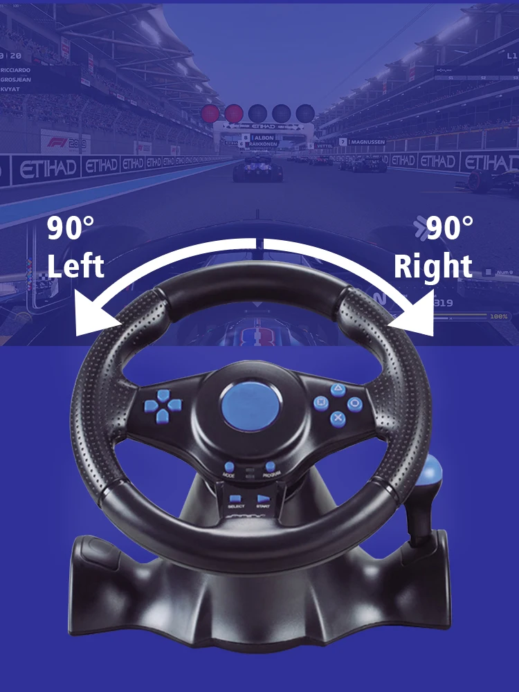 DATA FROG レーシングステアリングホイール（振動フィ - Gaming Console Driving のレビューと価格