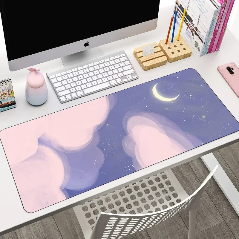 パープルのかわいいクラウドゲーミングマウスパッド、滑り止めゴ - Gaming Console Cloud のレビューと価格