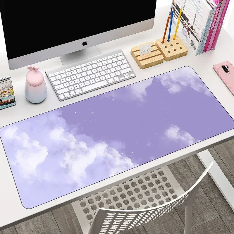 パープルのかわいいクラウドゲーミングマウスパッド、滑り止めゴ - Gaming Console Cloud のレビューと価格