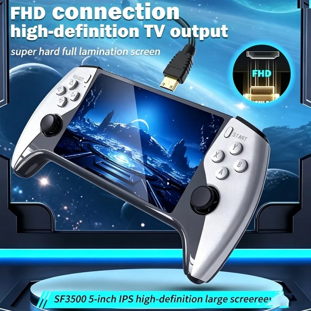 SF3500 5 インチハンドヘルドゲームコンソール PS1 - Gaming Console.Emulators のレビューと価格