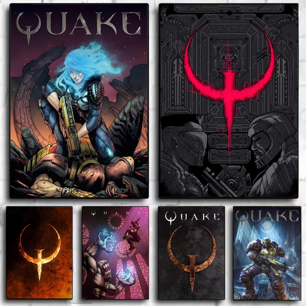 クラシック Fps レトロビデオゲーム Q-Quake ポス - Gaming Console Old School のレビューと価格