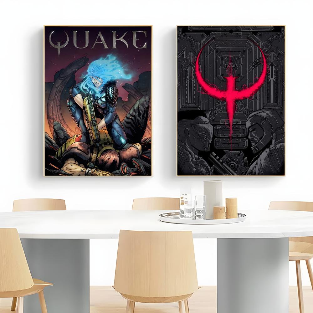 クラシック Fps レトロビデオゲーム Q-Quake ポス - Gaming Console Old School のレビューと価格