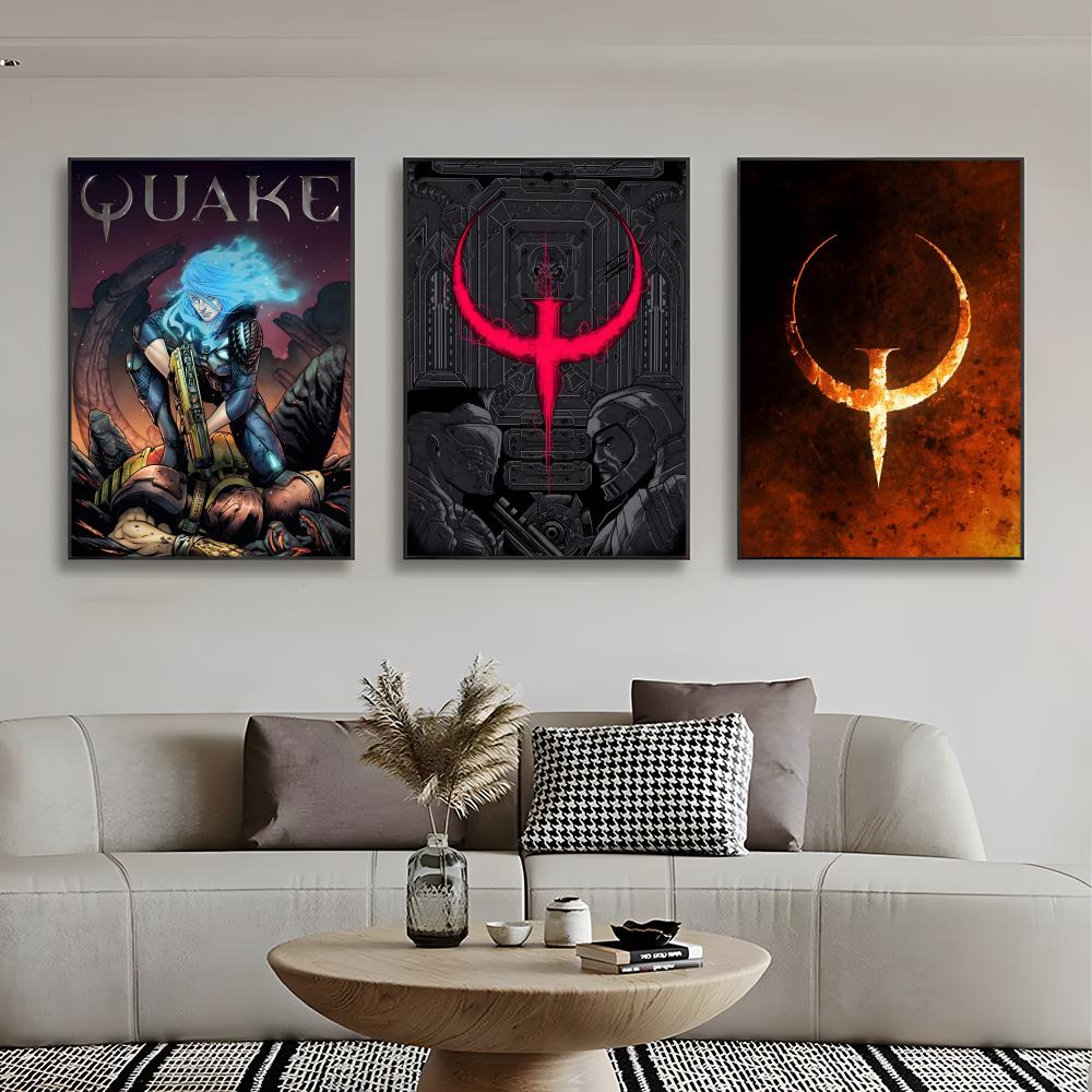クラシック Fps レトロビデオゲーム Q-Quake ポス - Gaming Console Old School のレビューと価格